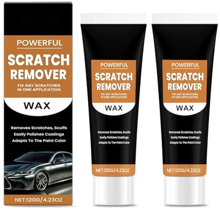Generisch NEXA-Auto-Kratzerentferner, Autokratzerreparaturwachs, Lackreparaturpaste, Robuste Und Langlebige, Schnelle Und Einfache Anwendung, 120ml, Für Alle Fahrzeugoberflächen (2pcs)