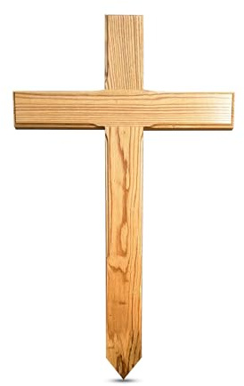 LIGNORIA Urnenkreuz 85 cm aus Holz – handgefertigt in Deutschland – hochwertiges Holzkreuz für Grab, Urne und Gedenkstätte – wetterfest und langlebig