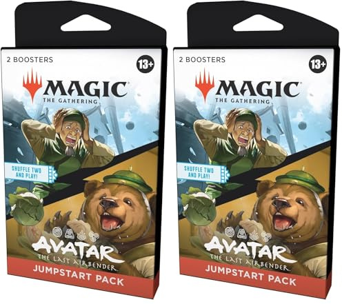 Magic: The Gathering | Avatar – Der Herr der Elemente Jumpstart-Booster | Kartenspiel für 2 Personen ab 13 (Englische Version) (Packung mit 2)