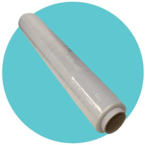 Triplast Pallet Stretch Wrap Roll (400mm x 250m) - Pick Qty & Colour - Heavy Duty Plastic Luggage Shrink Wrap & Strong Industrial Cling Film for Removals & Warehouse Packaging Use (Clear, 1 Roll)