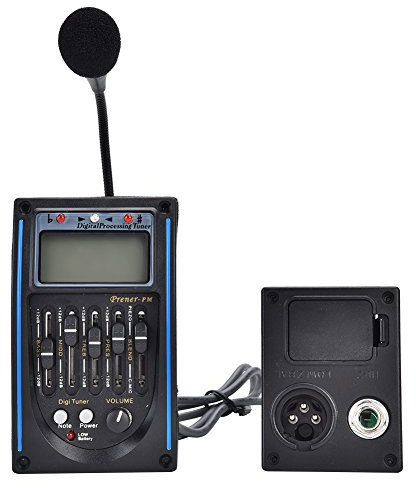 5 Band Tonabnehmer, EQ Equalizer Piezo Digital Tuner Tonabnehmer für Akustikgitarre