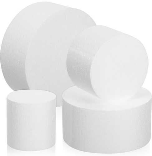 HOLIDYOYO 4pezzi Modelli di Torte Schiuma di Dummy per Matrimonio Decorazioni per Feste e Foto Varie per Ogni Occasione