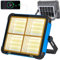 LED Construction Spotlight Battery, 300 W LED Work Light Battery Solar Panel 336 LEDs 4 Light Modes External Battery with 16500 mAh USB Rechargeable Power Bank IP66 Waterproof for Construction Site