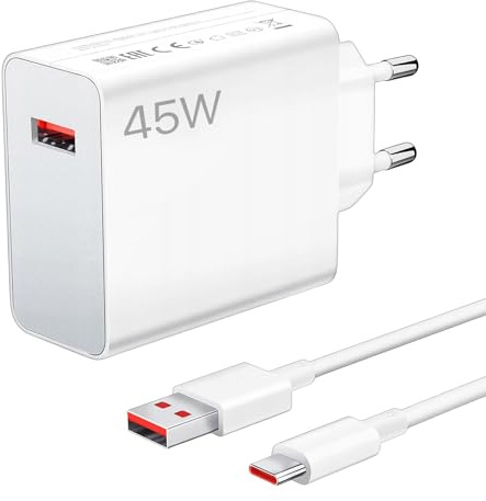 Menibeuty Turbo Chargeur Xiaomi 45W, Câble USB C 1m et Chargeur Rapide Xiaomi 15 14 13 Ultra Poco F6 X7 F7 Pro Redmi Note 13 14 Pro 5g 14t 13t Note 14 13 12 S POCO Pad 10TPro Lite