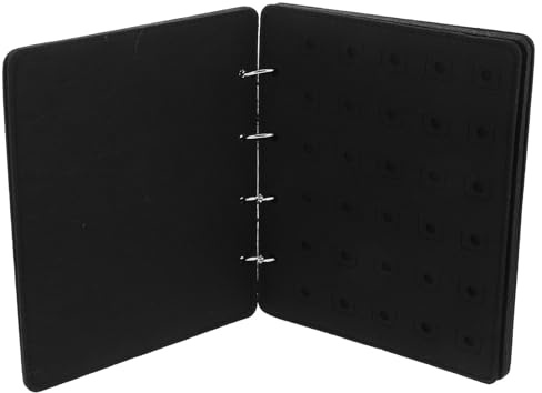 Supvox Emaille Pin Display Buch in Schwarz Broschen und Abzeichen Organizer aus Filz Stecknadel Aufbewahrung für Sammler Schuhanhängerhalter Vielseitiges Präsentations