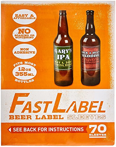 FastFerment AQ-AYYI-VAIS.MISSING FL12oz Standard-Bierflaschenetiketten, 330 ml, plastik, farblos