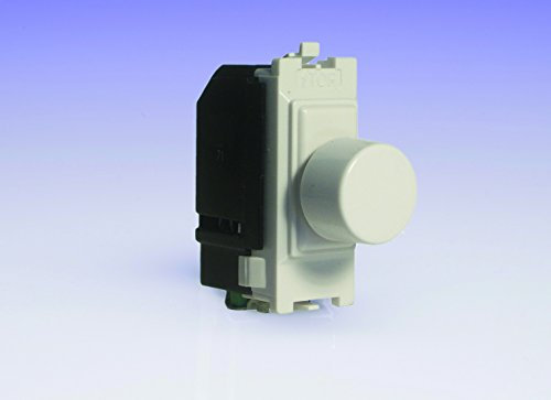 Varilight Intermediate Push On/Off Switch Module (Dummy Dimmer) 6A (1 Grid Space) White