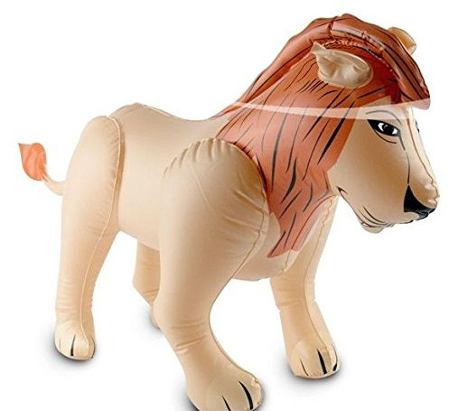 Aufblasbarer * XXL LÖWE * für Deko oder Spiel bei Kindergeburtstag und Motto-Party // Dekoration Lion inflatable Kinder Geburtstag Motto Party Afrika Safari Wüste Tier Ballon groß aufblasbar
