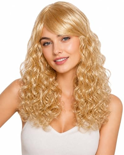 Matissa WOMEN'S LADIES LONG WAVY WIG FANCY DRESS COSPLAY WIGS POP PARTY COSTUME (Blonde)