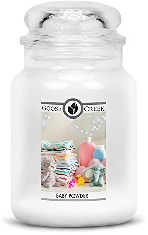 Goose Creek Bougie parfumée en pot à 2 mèches Baby Powder 680 g