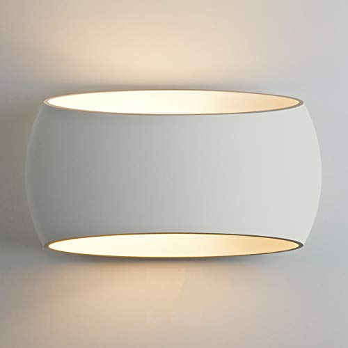 Applique plâtre lampe murale LED 12 W R7S double diffusion lumière 1200 lm 220 V (blanc chaud, 3000 K)