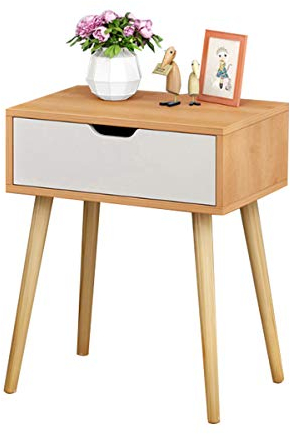 TuToy Nachttisch-Stehtisch-einfacher moderner Kabinett-Speicher für Küchen-Schlafzimmer-Wohnzimmer mit Gestell