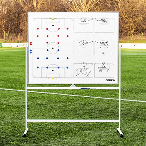 FORZA Fußball Trainingstafeln │ Fünf Fußballtaktiktafeln, die einfach zu abwischen sind│ Stifte werden enthalten │ 5 erhältlich (150cm x 120cm Training Whiteboard)