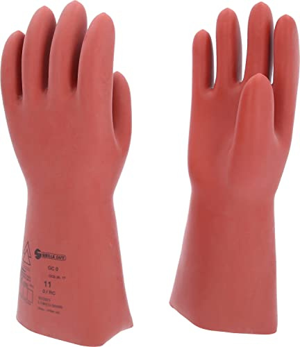 KS Tools 117.0070 Elektriker-Schutzhandschuh mit mechanischem Schutz | Größe 11 | Klasse 0 [1000 V] | rot