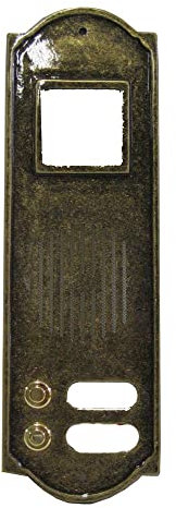 ALUBOX PULSANTIERA VIDEOCITOFONO 1 POSTO OTTONE BRUNITO PLS1TCOB