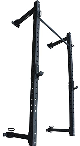 Sporttrend 24® Half Rack | Klimmzugstange zur Wandbefestigung, Pull Up Rig, Kniebeugenständer