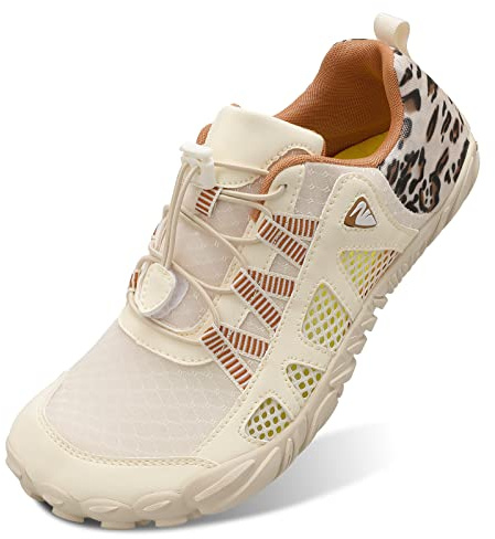 L-RUN Swim Shoes Womens Minimalist Barefoot Shoes Quick Drying Beige M US (Women 7.5, Men 6)=EU38
