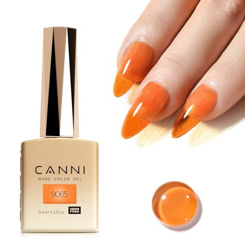 CANNI UV Gellack Natur orange UV Nagellack Gel UV Transparent Töne Serie Farbe Gel Nagellack Soak Off UV LED gellack für UV Lampe
