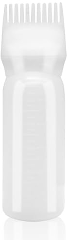 dshyuauoci Applicatore Olio Capelli, 160ML Distributore Olio Capelli con Bilancia Tintura dei Capelli a Casa per Medicina Cura e Tintura dei Capelli Negozi di Barbiere Bianca