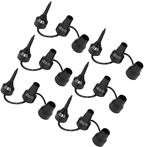 Veemoon 6pcs Air Pump Valve Replacement Nozzles Plastic Inflatable Air Bed Mattress Pump Nozzles for Home Travel Use