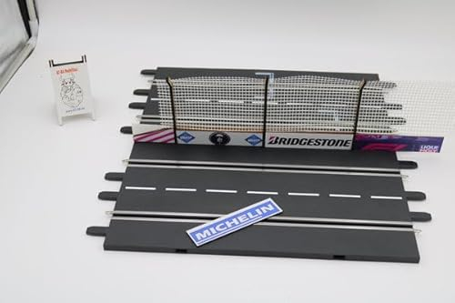 220150 Slotcar PitLane Fangzaun mit Werbung Holz