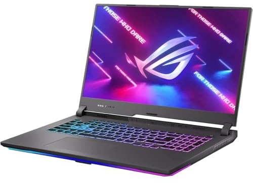ASUS ROG Strix G17 Gaming Laptop, 17.3 144Hz IPS FHD Display, NVIDIA GeForce RTX 4050 GPU, AMD Ryzen 9 7940HX Processore, 16GB DDR5 RAM, 512GB SSD, Tastiera RGB, Windows 11