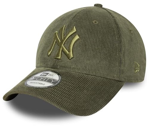 New Era 9Forty Twotone Cord Yankees Cap Basecap Baseballcap Cordcap Curved Brim Damen/Herren - Metallschnalle, mit Schirm, Schirm