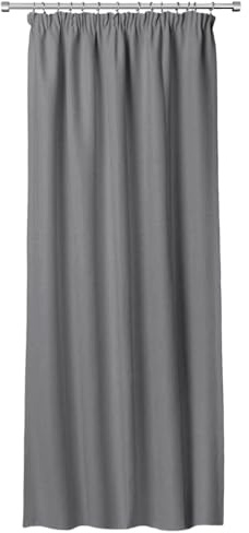 Rollmayer LuxShade Exklusiv Universalband Stein Grau B140xH240 1 Stück | Verdunkelungsvorhang, Thermovorhang, Blickdicht, Pflegeleicht