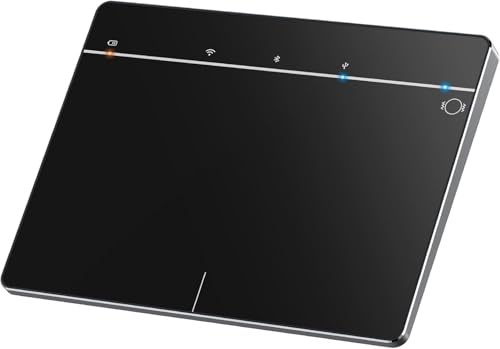 LuolaProject Touchpad wireless con superficie multi-touch, Bluetooth, con navigazione ad alta precisione, per Windows/Macbook/IpadOS Desktop/Laptop/Notebook PC (MG3 nero)