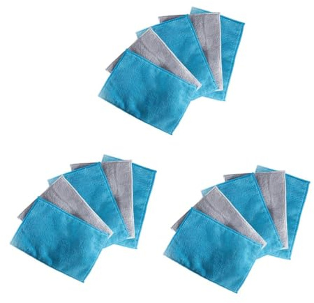 NIYANGLE 15pezzi Strofinacci Fibra Di Bambù Multiuso Panni Assorbenti Per Pulizia Cucina e Casa Riutilizzabili e Biodegradabili Stile Random