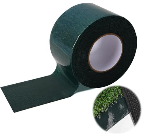Double-Sided Artificial Turf Joining Tape Grass Seam Tape, Self-Adhesive Turf Tape for Lawn, Outdoor Carpet Jointing, Fake Grass Installation 5cm x 5m