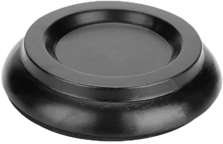 ZASCHMOY Buche Wood Piano Caster Cups Set - 4pcs Round Piano Foot Pads mit Anti -Skid Eva Matte für Aufrechte Klavierstabilität und Bodenschutz (BLACK)