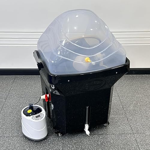 Head Spa Equipment Bassine à shampooing mobile pour massage, lit de shampooing avec réservoir d'eau de 60 L 4 roues universelles