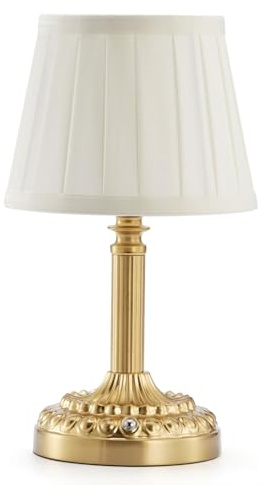 INTELIVE Kleine Kabellose Tischlampe für Restaurant Esstisch, Aufladbar | 5200 mAh Akku Tischleuchte, Tragbare Dimmbare Touch Lampe, für Schlafzimmer Wohnzimmer Nachttisch Esszimmer Terrasse Outdoor