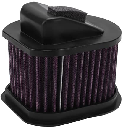 Tbest Filtro de Aire para Motocicleta de Alto Rendimiento, Lavable y Reutilizable, de Repuesto de Papel ABS y Esponja para Z800, Z750 y Z1000.