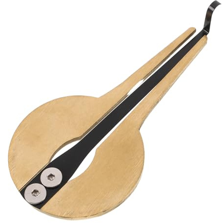 Goldene Runde Metall Maultrommel, Mongolische Mundharfe | Unterricht und Auftritte, für Anfänger und Musikliebhaber, Elegantes Traditionelles Instrument Zufällige Farbe