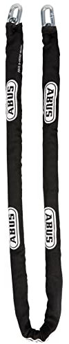 ABUS Catena 8KS - per fissare biciclette, oggetti e altro catena di 8 mm spessore abbinabile a un lucchetto lunghezza 140 cm, nero