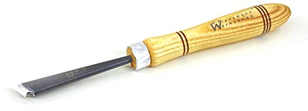 Wiedemann HSS Ringelbäumchenmeissel mit Heft (Griff) für Drechsler drechseln, Woodturner Woodturning