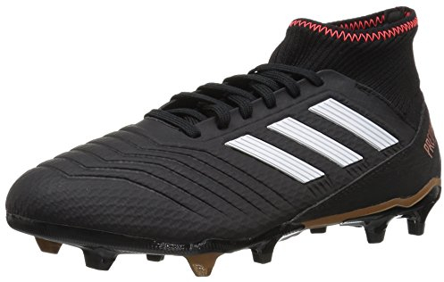 adidas ACE 18.3 FG Soccer Shoe, core Black/White/Solar red, 7.5 M US