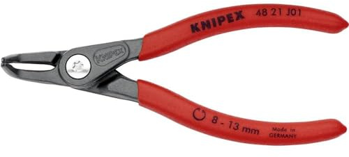 Knipex 48 21 J01 Seegeringzange Passend für (Seegeringzangen) Innenringe 8-13 mm Spitzenform (Details) abgewinkelt 90°