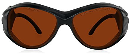 FREEMASCOT OD 6+ 190nm-550nm / 800nm-1100nm Wellenlänge professionelle Laser-Schutzbrille für 405nm, 450nm, 532nm, 808nm, 980nm, 1064nm Laser