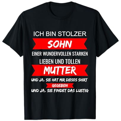 ich bin stolzer sohn - Geschenk für sohn von Mutter, Mama T-Shirt