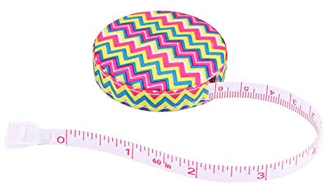 Cinta métrica de 1 pieza para cuerpo, regla de cinta métrica retráctil para manualidades de tela de costura de tela, 150 cm/60 pulgadas(#1)