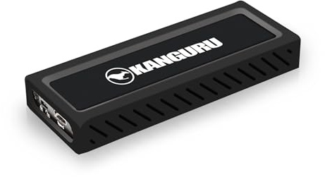 Kanguru UltraLock 1 TB USB-C M.2 NVMe - Portable External Solid State Drive – SuperSpeed+ USB 3.1 Gen 2