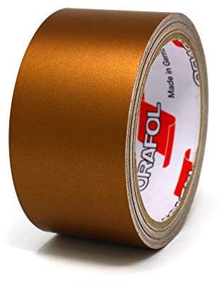 Finest Folia 10 Meter (1,79€/Meter) Matt Zierstreifen Auto Motorrad Boot Modellbau Basteln DIY Deko Dekorstreifen Seitenstreifen Klebestreife (Kupfer Matt, 50mm Breite)