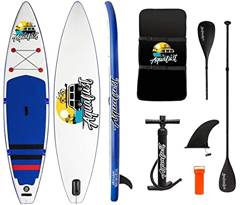 AQUALUST 11'6 Touring SUP Board Stand Up Paddle aufblasbar Paddel ISUP 350x81cm