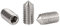 BOZONLI Punto de Cono Tornillos Prisioneros de Cabeza Hexagonal Acero Inoxidable Tornillos Cabeza M6*8mm,20 piezas