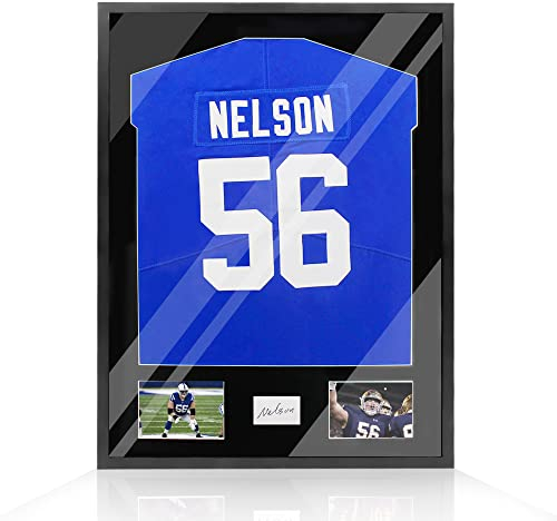 Snail 32x24 Black Jersey Frame Case Displaying 2 Photos & One Signature