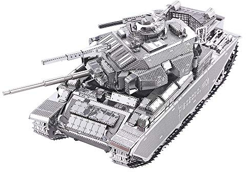 Piececool 3D Metall Puzzle Centurion Hauptkampfpanzer - 340 Edelstahl Teile, 1:1 Wiederherstellung, Tankmodell Bausatz für Erwachsene, Geburtstagsgeschenk, 172 Teile