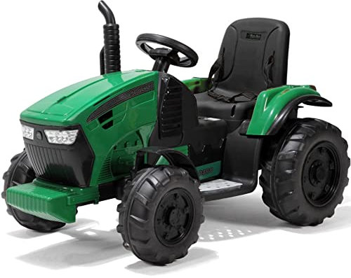 Children’s 12V Ride On Battery Operated Tractor | Outdoor Toys | Parental Remote Control Included, Music Player, Forward and Reverse Gears, Realistic Details